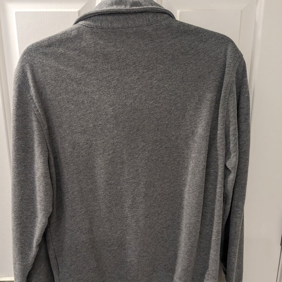 Banana Republic men's grey long sleeve core temp rugby polo size small - Picture 3 of 3